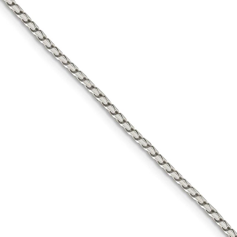 1.75mm Sterling Silver Solid Round Franco Chain Necklace, 16 Inch